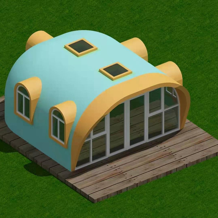 Hot Selling 4X3 Florida Builder 40M2 Free Plan Pdf 400 Sq Ft Community 3 Story Bed 3D Printed Tiny Foam Dome House