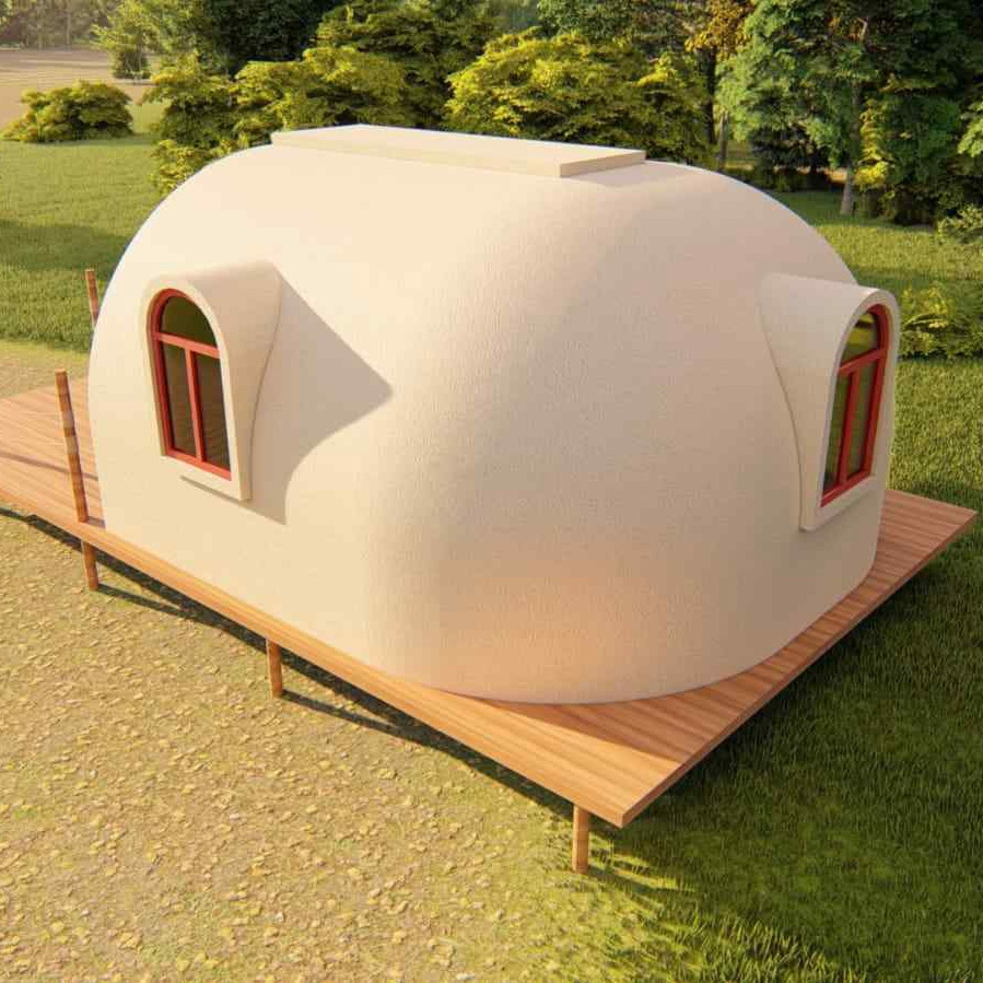 Japan Low Price Glass Igloo Prefab Tent Geodesic Glamping Polystyrene Eps Foam Prefabricated Dome House for Sale