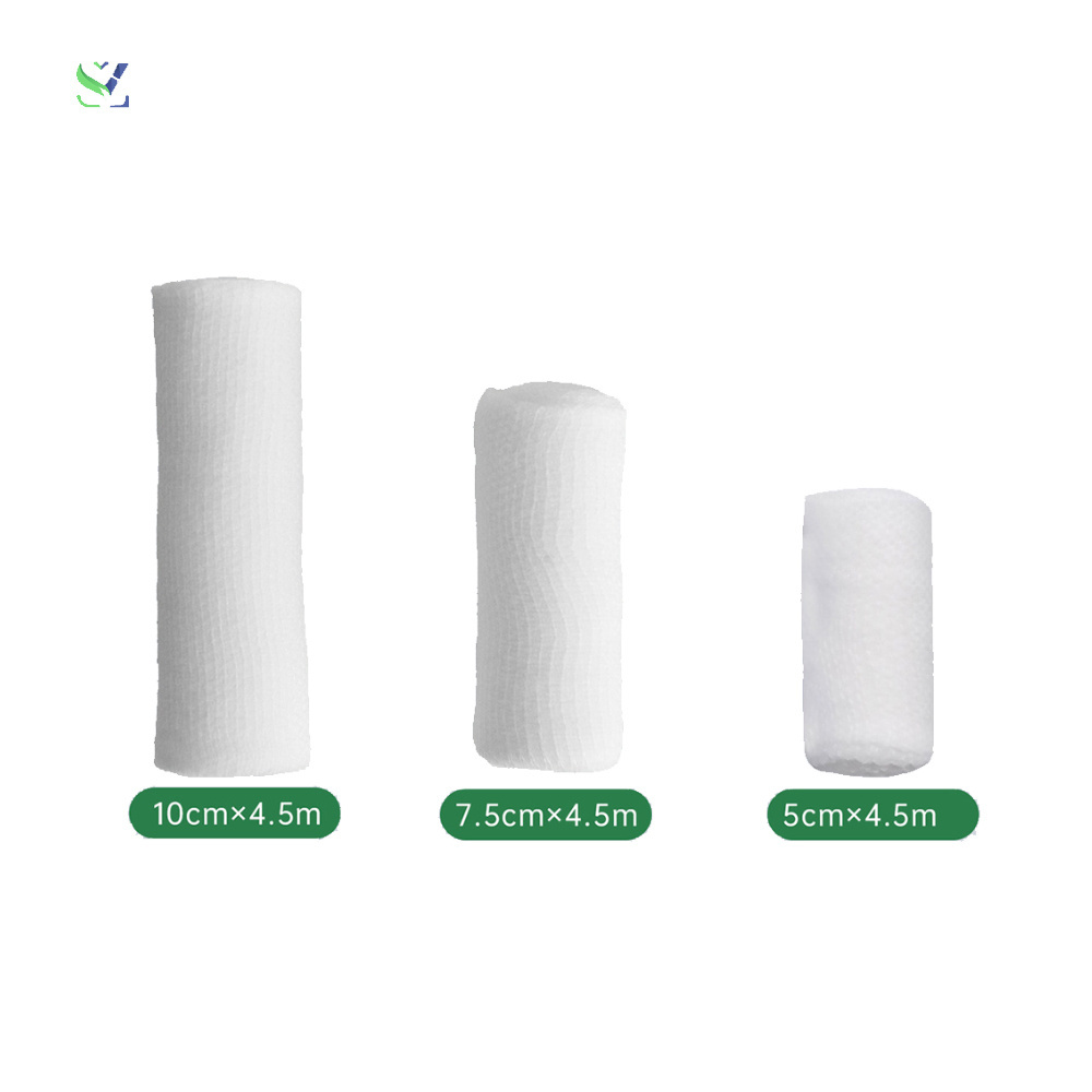 SZ hemostatic sterile gauze bandage elastic cotton gauze bandage woven sides