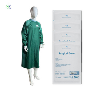 SZ Wholesale custom surgical gowns pure cotton dark green long-sleeved medical surgical gowns operating room doctors