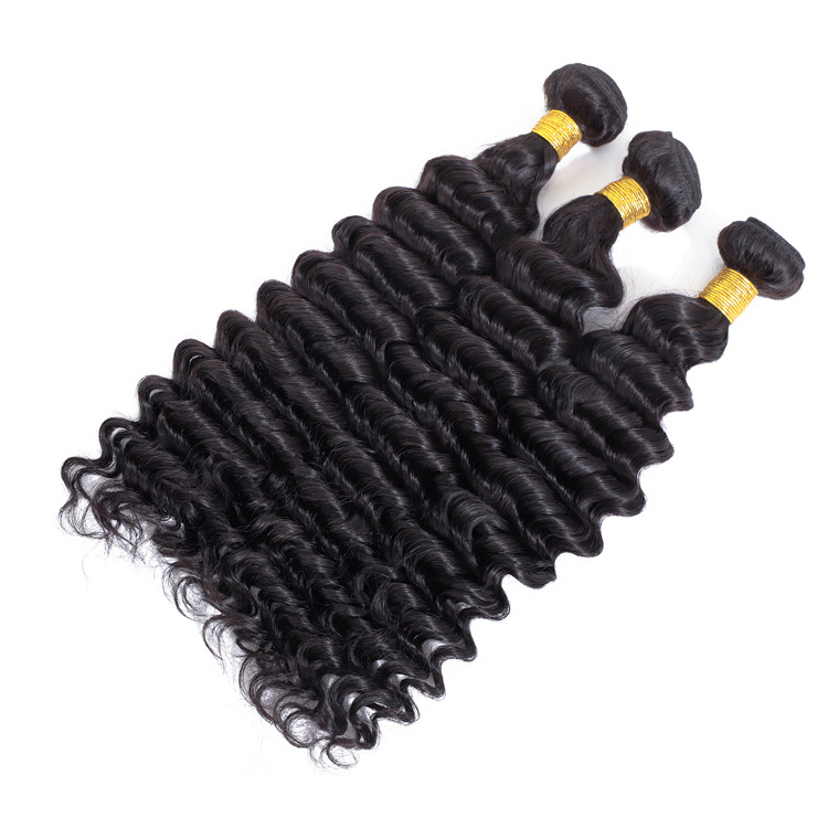 10A Straight Virgin Hair Deep Water Wave Brazilian Human Hair Bundles Body Wave Remy Extensions Curly Double Weft Hair Weaving