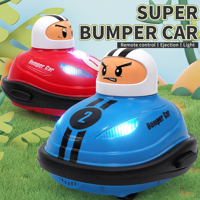 2024 Wholesale Bumper Car Mini Electronic Remote Control Ejector Vehicles Battle toys Car With Lights For Kids Games Pop up it