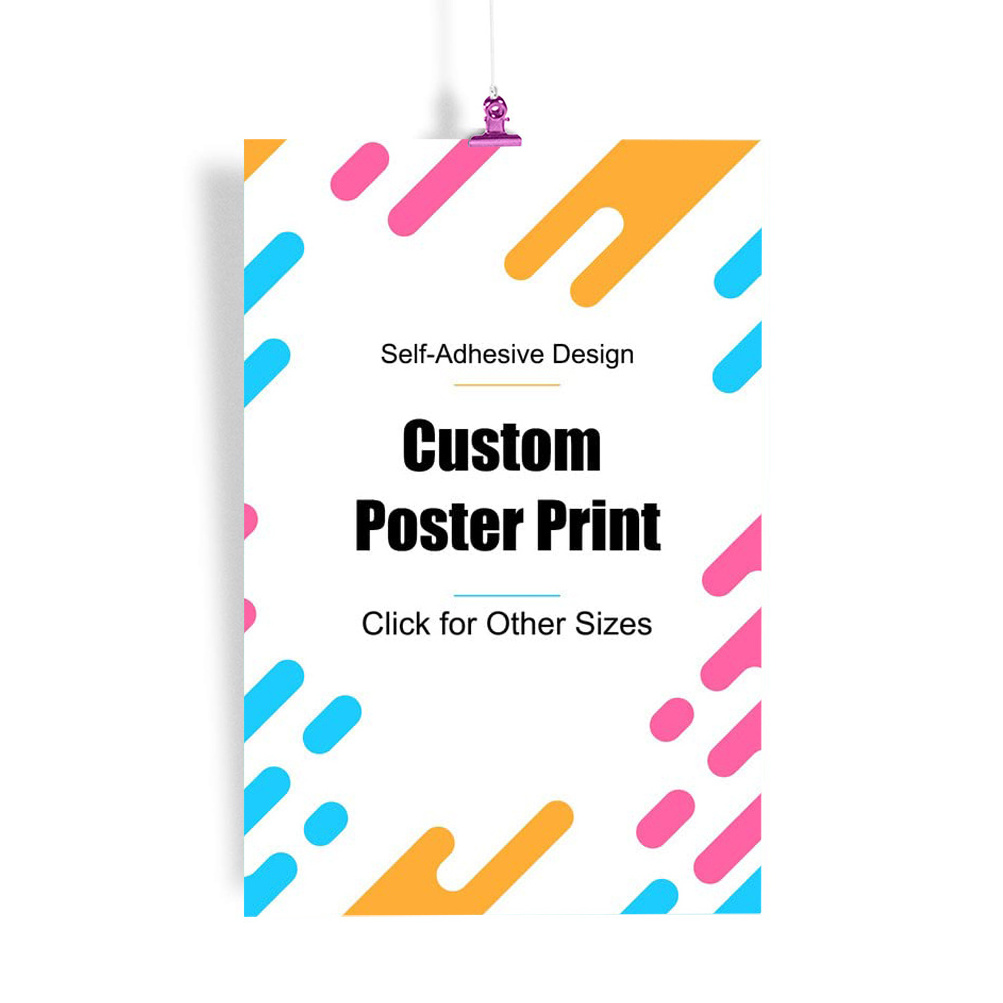 Custom Picture Canvas Pvc Vinyl Paper Art Wall Poster Printing Waterproof Stickers For Photographers And Artists