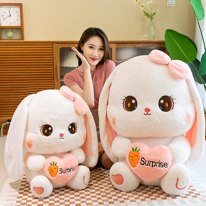 UTOYS plush Plush Toy Doll Heart hugging rabbit plush toy large hanging ear rabbit doll