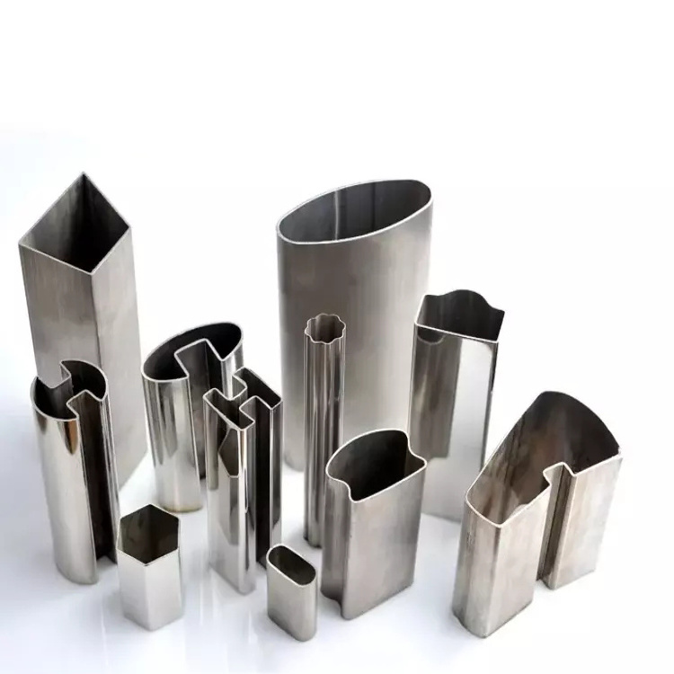 Custom Special Shaped Section Welded Steel Pipe 304 201 316 Triangle Square Stainless Steel Fitting Tube Pipe Fabrication Part