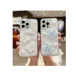 Shanhui teddy bear  bow-tie silicone 3d sublimation mobile phone case