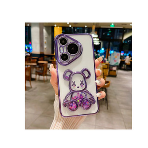 Shanhui 3d teddy bear transparent phone cases for huawei