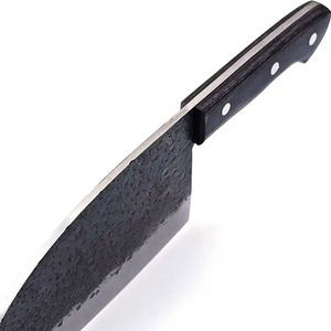 Custom Handmade Kitchen Chef Cleaver Knife Top Quality Carbon Steel Kitchen Butcher Knife Kitchen Cutting Food With Cover