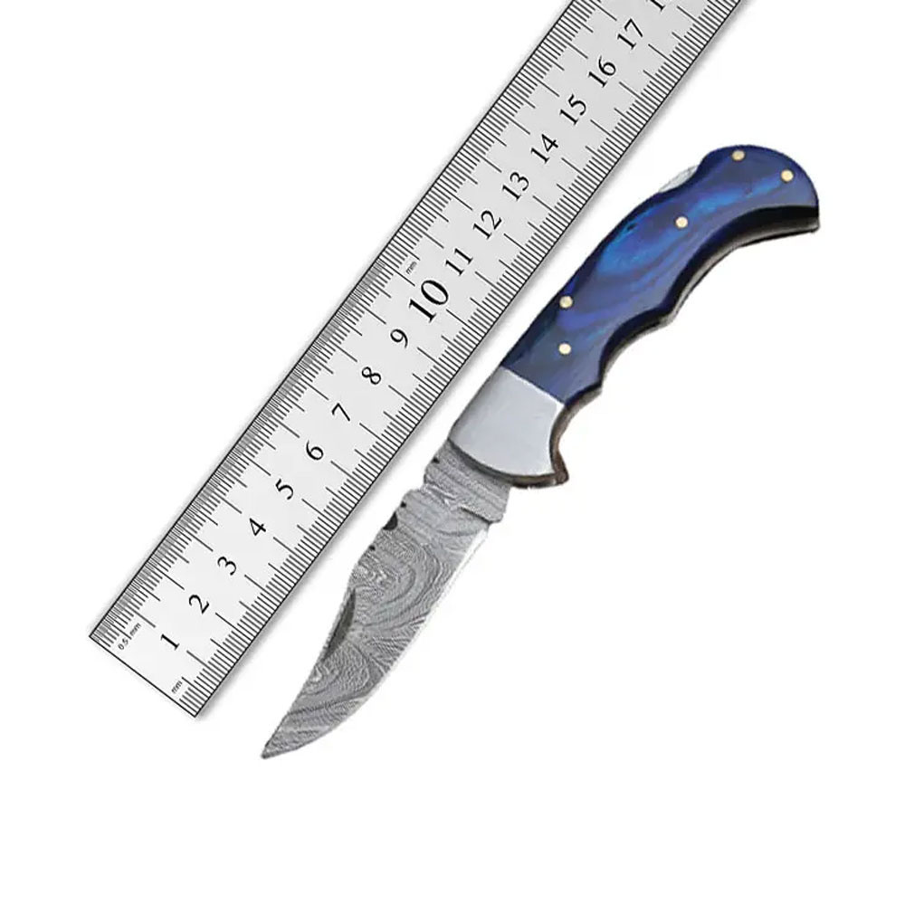 Best quality  OEM Service Handmade Folding knives With Wood Handle Damascus Steel Heavy Duty Folding Knives In All Sizes