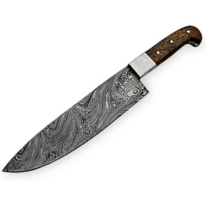 2024 Custom Made Heavy Duty Wooden Handle Damascus Steel Chef Knives Best Selling Wooden Handle Damascus Steel Chef Knives