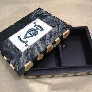 Wooden playing cards box/Custom poker chip box for indoor game