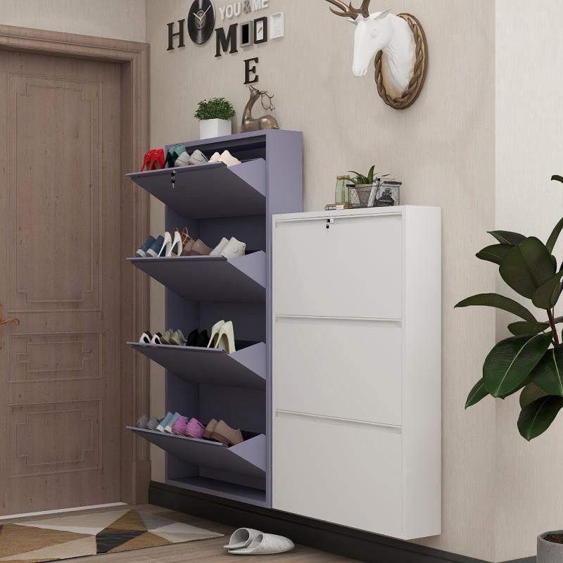 The New Listing Thin Arrival Metal Factory Direct Sale Wall Hidden Shoe Cabinet