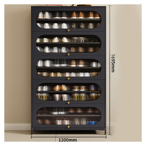 The New Listing Rack Designs Steel Cheapest Cubby Storage Thin Shoe Cabinet