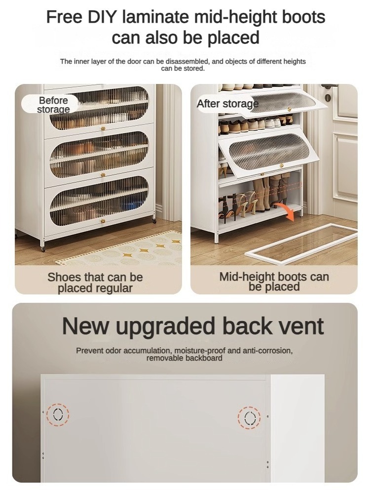 The New Listing Rack Designs Steel Cheapest Cubby Storage Thin Shoe Cabinet