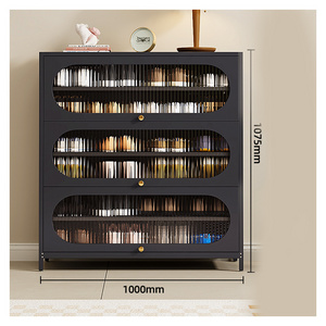 Good Selling Locking Storage Living Room Rack Rotatable/Rotating Luxury Shoe Cabinet