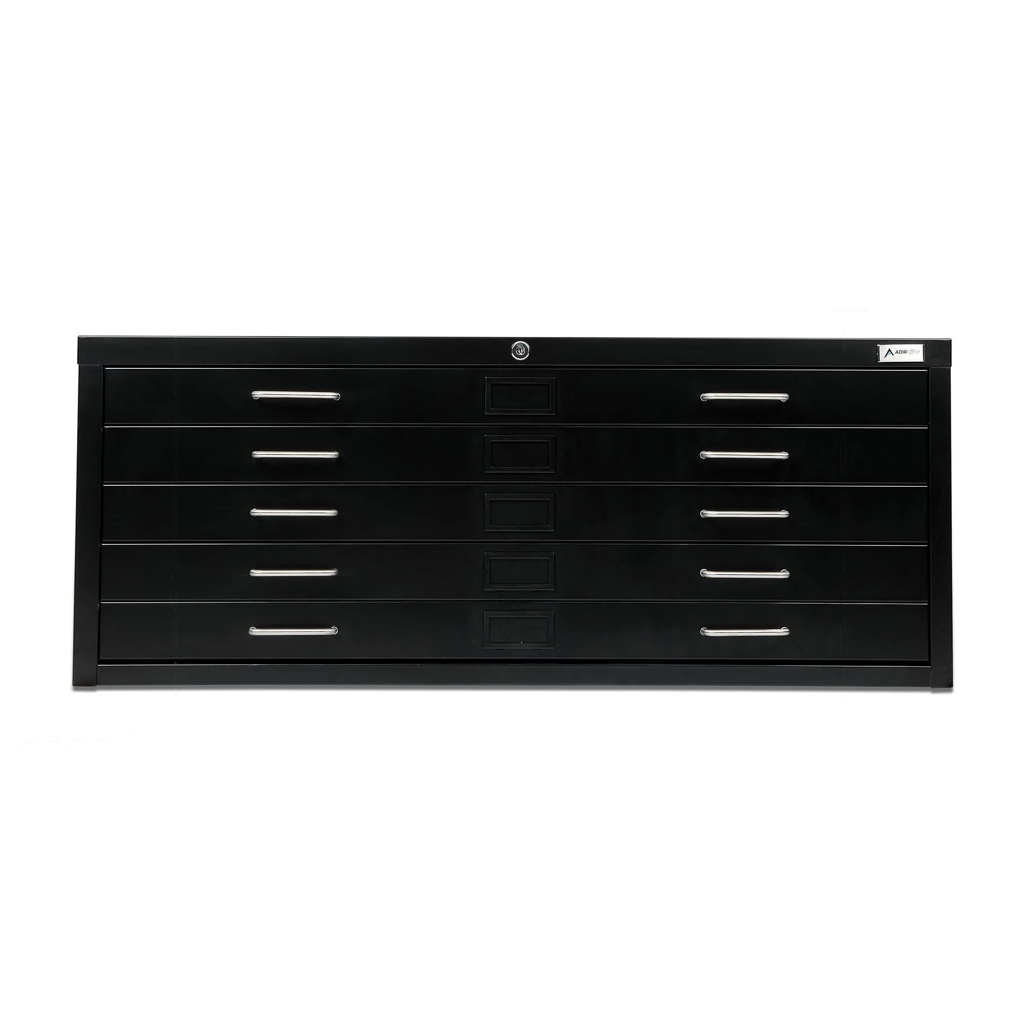 Steel Flat File Cabinet for Deep Files 5 Drawers