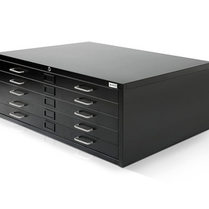 Steel Flat File Cabinet for Deep Files 5 Drawers