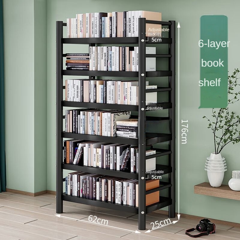 Best Selling Modern Large Gold Metal Narrow Bookcase Display Short Bookshelf