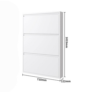 New Arrival Rack Display Box Simple Narrow Metal Rotating Shoe Cabinet With