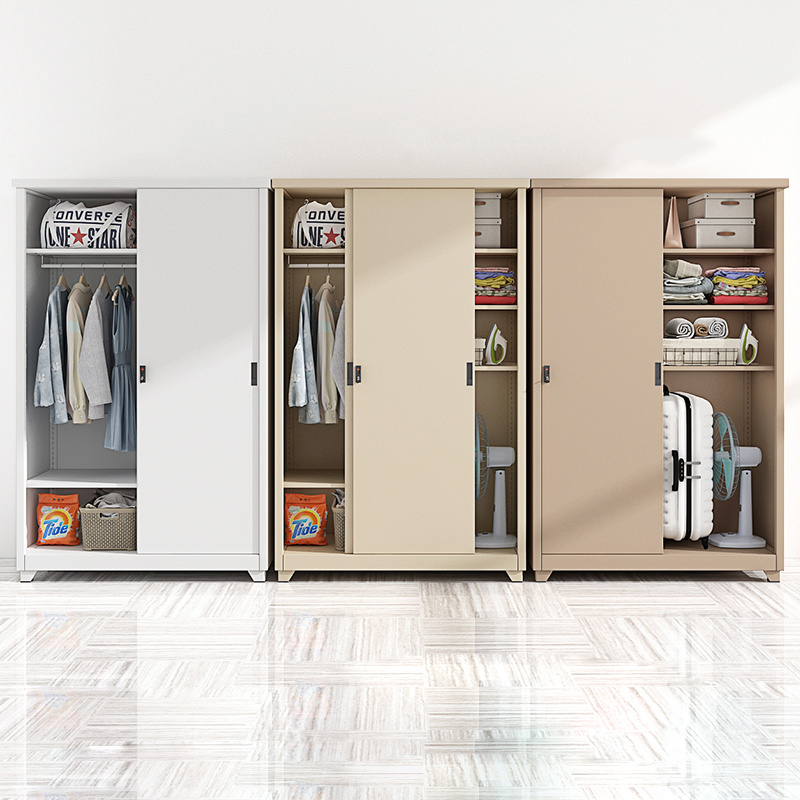 Factory Direct Sale Sliding Wardrobe File Cabinet Modern Design Locking Swing-Out Doors High Quality