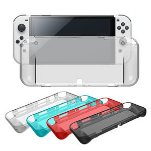 4 colors Protector Skins Clear Console Cover Soft TPU Case For Nintendo Switch OLED