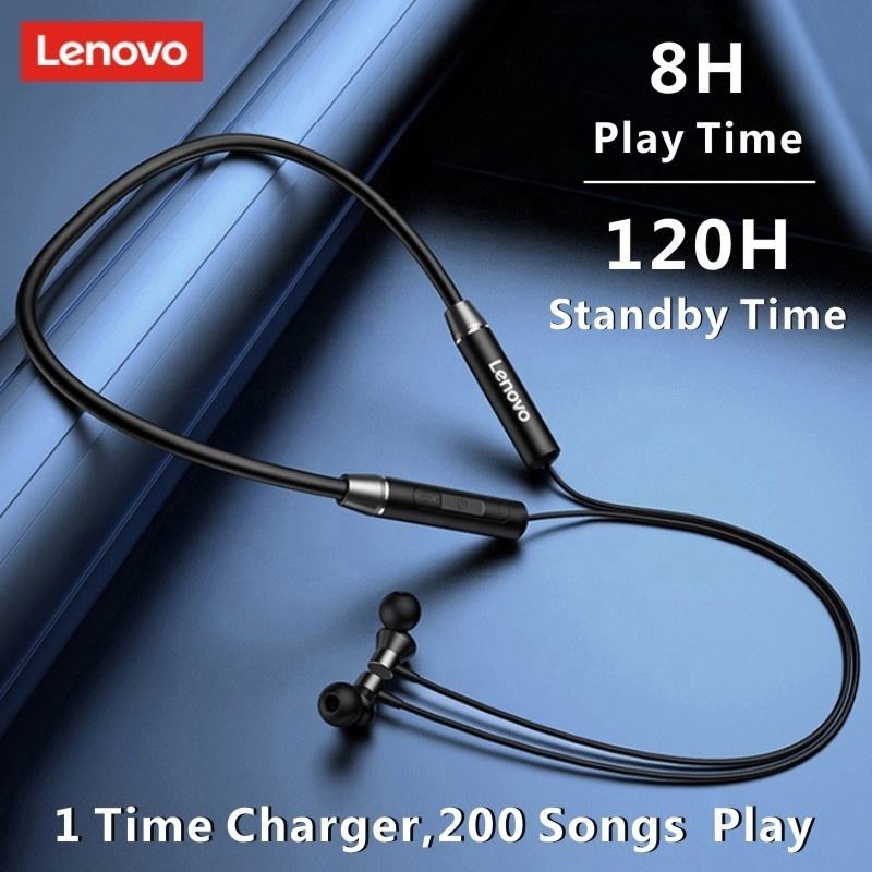 Wireless Earphone lenovo H05 neckband earphone Noise Reduction BT5.0 IPX5 Waterproof Sport Earbuds Running Headsets for men wome