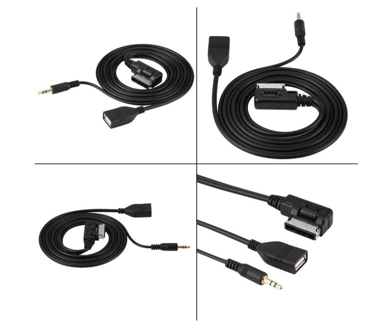 AUX USB Cable,Car Audio AUX USB Adapter Cable Car Audio AUX USB Adapter Cable for Mercedes Benz C63 E200l CLS E S ML Class