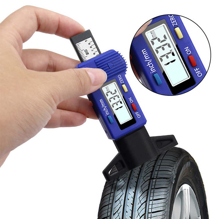 Digital Tyre Tire Tread Depth Gauge  Measurer Tool