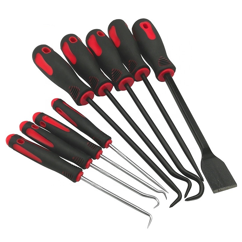 9Pcs Precision Pick Hook Set with Scraper, Automotive  Electronic Hand Tools  Oil Seal Hook Pick Set