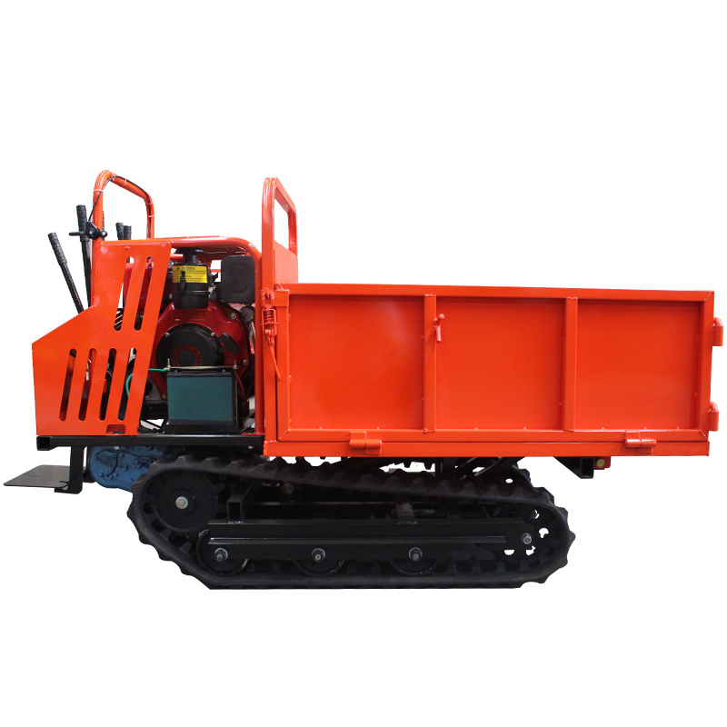 Self Loading Power Handy Wheelbarrow Hydraulic Tipping Crawler Tracked Mini Dumper Concrete Truck Buggy