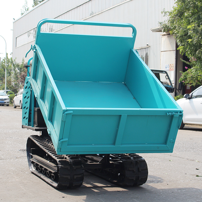 Mini Dumper Tracked Motor Wheelbarrow Track Site Dumper For Farm Work Mini Crawler Dumper Truck