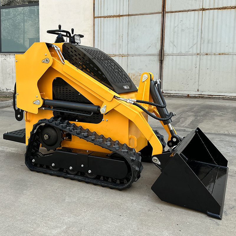 CHINA Shanling BRAND NEW TRACKED MINI SKID STEER LOADER WITH HYDRAULIC SNOW BLOWER ATTACHMENT