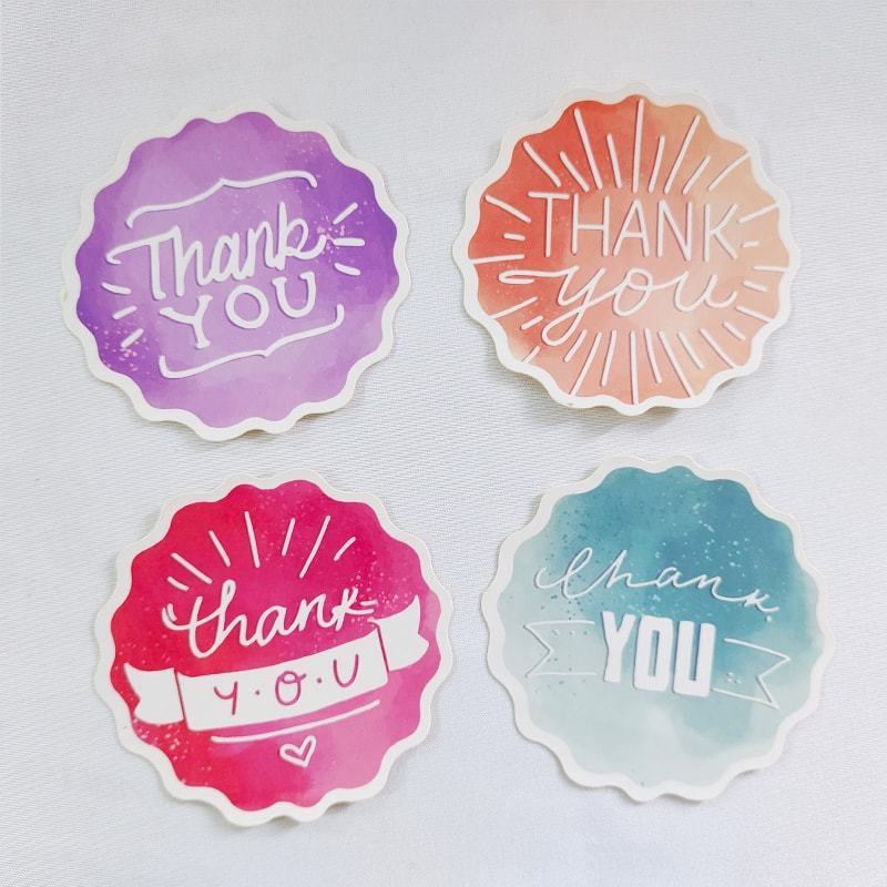 Packaging label sticker seal glue drop sticker package bottle sticker thank you