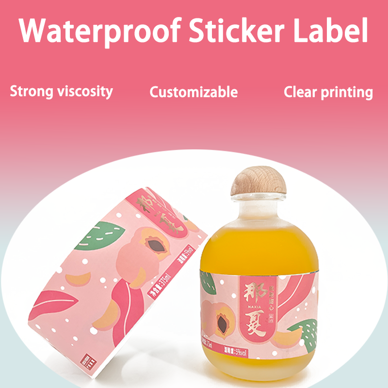 Gilding oil bottle Customized Label Oilproof Label PVC Sticker Label custom stickers