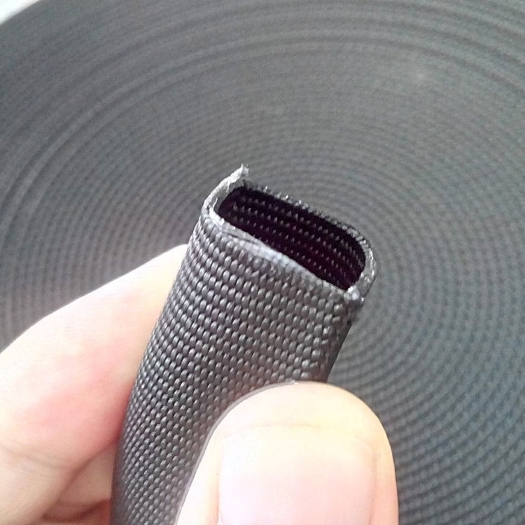 Wholesale 1 inch 2 inch Black Flat Heavy Duty Durable Tubular Nylon Webbing for Bags