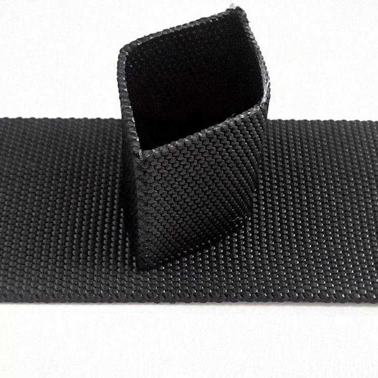 Wholesale 1 inch 2 inch Black Flat Heavy Duty Durable Tubular Nylon Webbing for Bags