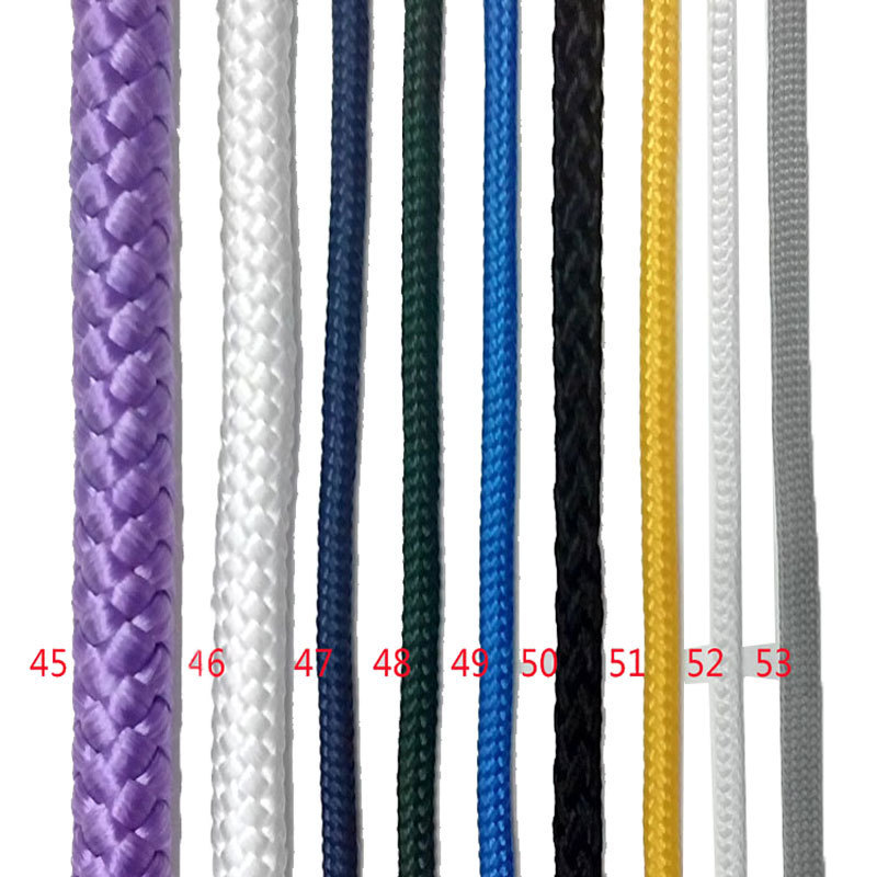 Heavy Duty Double Braided Strong Polyester Nylon Rope Flat Hollow garments shoes Braided Rope Cord