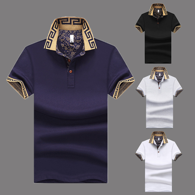 Design Your Own Brand Custom Polo Shirt Short Sleeve Shirts For Men's Terylene Cotton Fit Man Golf Men's T-Shirts Clothing