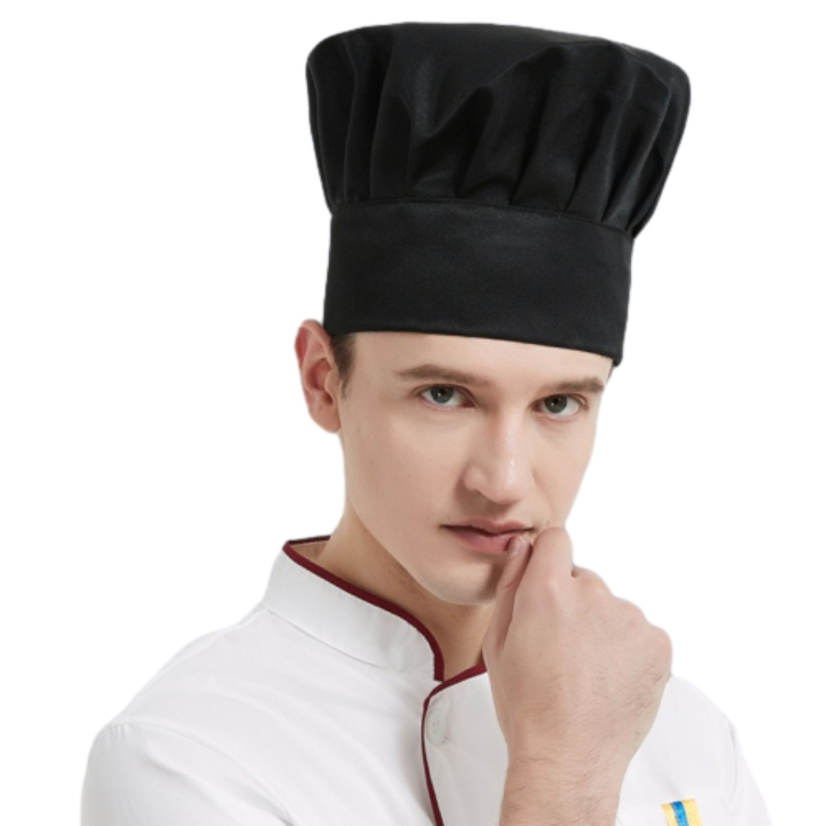 High Quality Chef Caps Beanie Kitchen Sushi Unisex Adult Size Adjustable Elastic Band Chef Cap Kitchen Chef Hat For Cooking