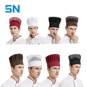 High Quality Chef Caps Beanie Kitchen Sushi Unisex Adult Size Adjustable Elastic Band Chef Cap Kitchen Chef Hat For Cooking