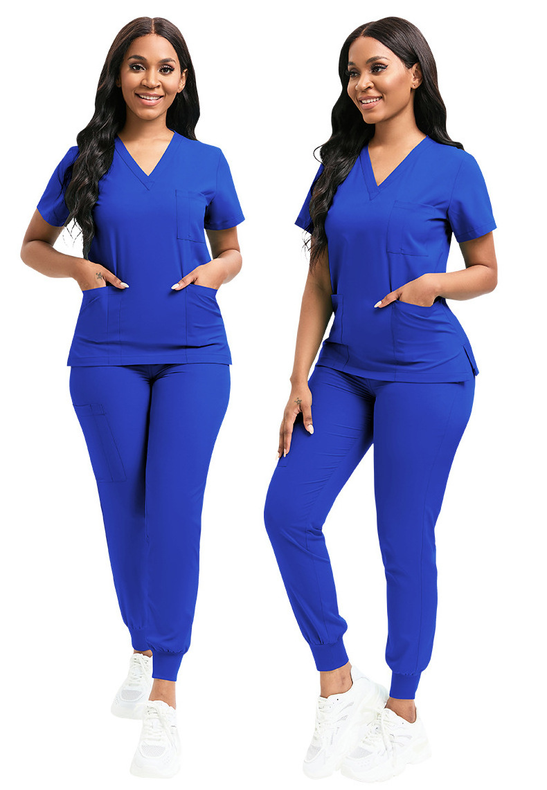 Custom Logo Zipper Girls Hospital Uniforms Scrubs for Women Medical Scrubs Uniform Beauty Hospital Uniform Jumpsuit Scrub Suits