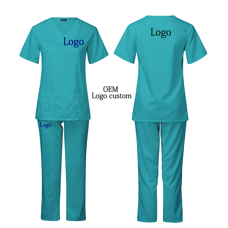 Shanni Apparel Comfortable Hospital Uniform Medical Top Nurse Uniform High Fashion Uniforms Nursing Medical Scrubs