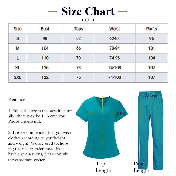 Shanni Apparel Comfortable Hospital Uniform Medical Top Nurse Uniform High Fashion Uniforms Nursing Medical Scrubs