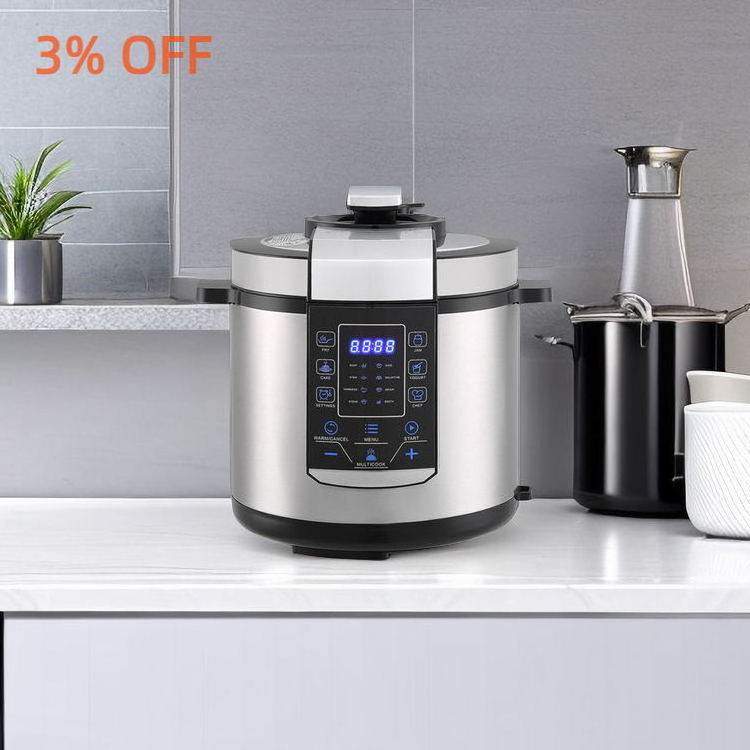 Popular Europe Style 6l 6 Quart All-in-1 Mul-functionTouch control LCD family size electric pressure cooker Rice cooker