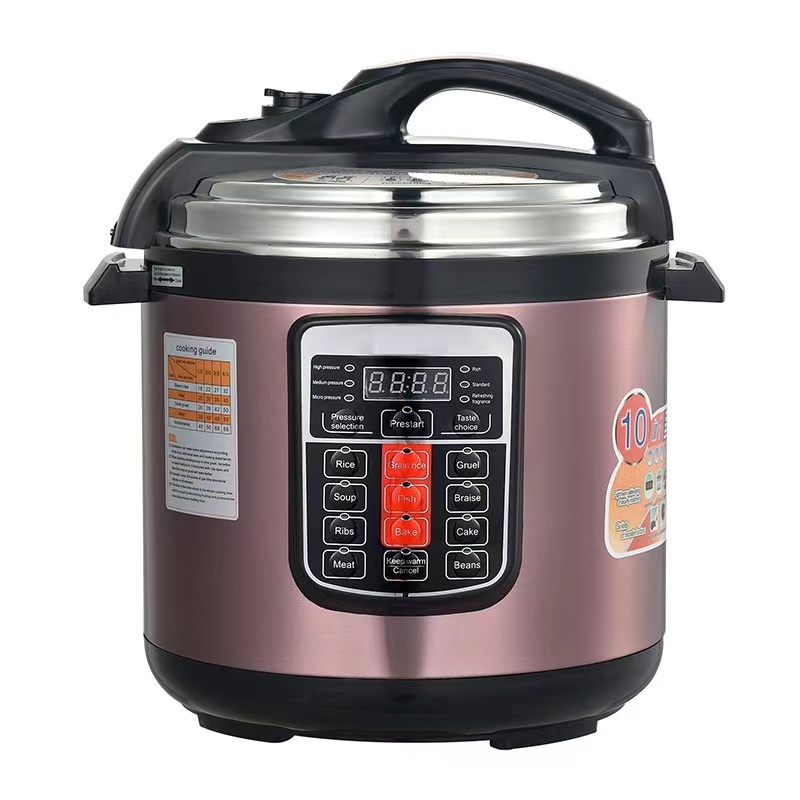 Luxury Stainless Steel Inner Pot 6 Litre 6 Quart Multi cooker Instant Rice Cooker Electric Pressure Cooker 11-in-1 Purple