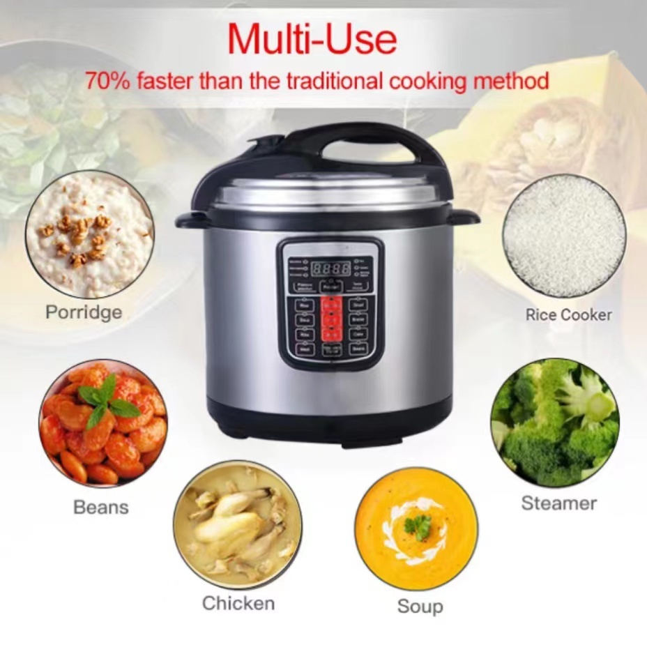 Luxury Stainless steel inner pot 10 litre 10 quart 11 in 1 Electric Pressure Cooker instant Rice Cooker