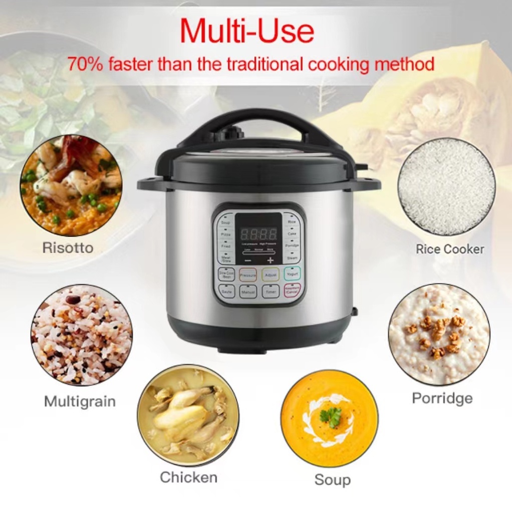 Competitive 10 litre 10 qt 11-in-1  Electric Pressure Cooker Yogurt Maker Pizza Fryer Cake Maker