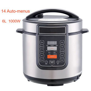 Luxury stainless steel inner pot Russian Style 6L 14 in 1 Tefa Electric Pressure Cooker meet TUV and GS Standard d