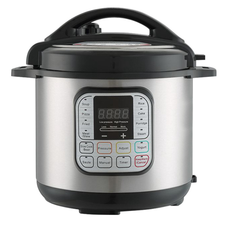 Ready to ship 6L 6 Qt 11-in-1 Stainless Steel Explosion-proof Electric Pressure Cooker for Frying