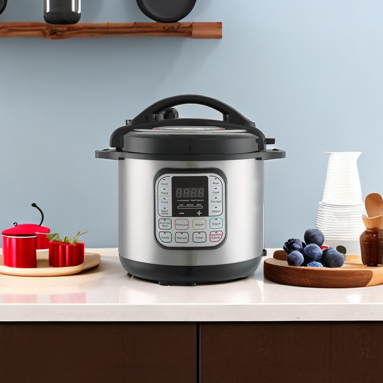 Ready to ship 6L 6 Qt 11-in-1 Multipurpose Electric Pressure Cooker with Cooking Time Preset Function